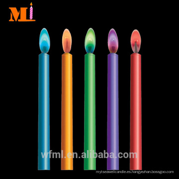 Entrega rápida fantásticas seis velas de llama multicolor en stock